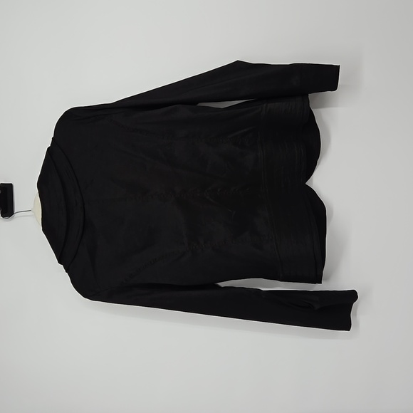 Cira Sun Woo Black Jacket Satin Plus Size Blazer Double Three Button Closure 1X - Picture 9 of 12